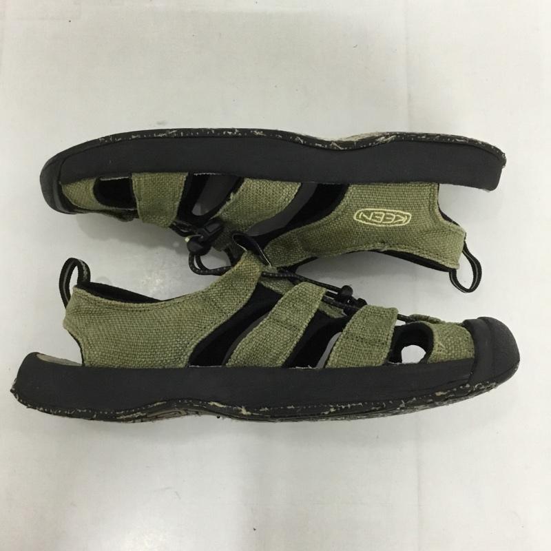 キーン KEEN アウトドアシューズ アウトドアシューズ Tijuana Hemp サンダル 箱有 26.5cm 26.5cm ロゴ、文字 カーキ / カーキ / X 黒 / ブラック / メンズ USED 古着 中古 10131199