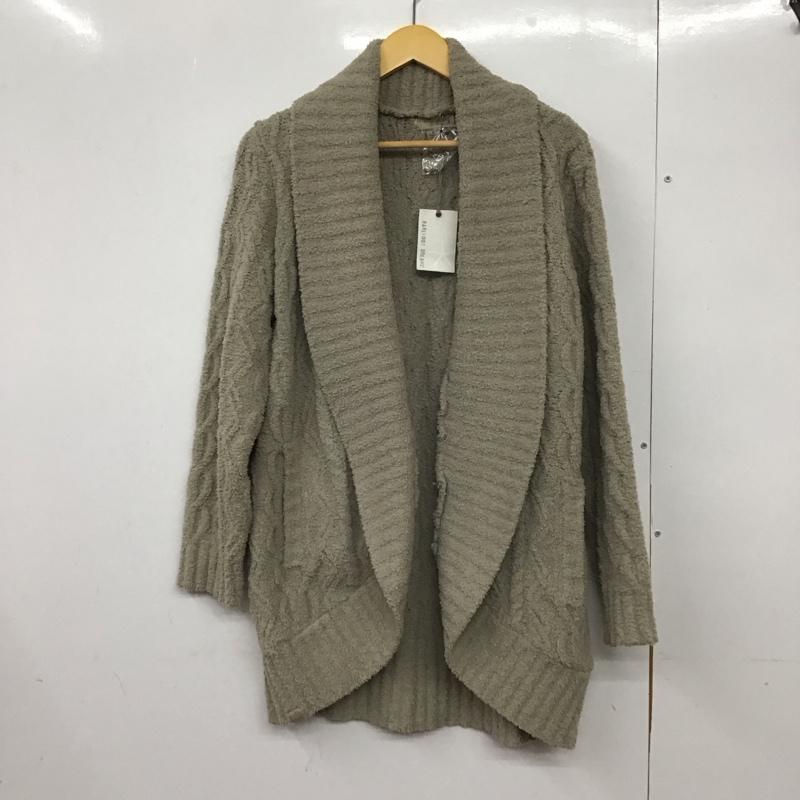 ベアフットドリームズ BAREFOOT DREAMS カーディガン 長袖 M 無地 ベージュ / ベージュ / メンズ USED 古着 中古 10130048