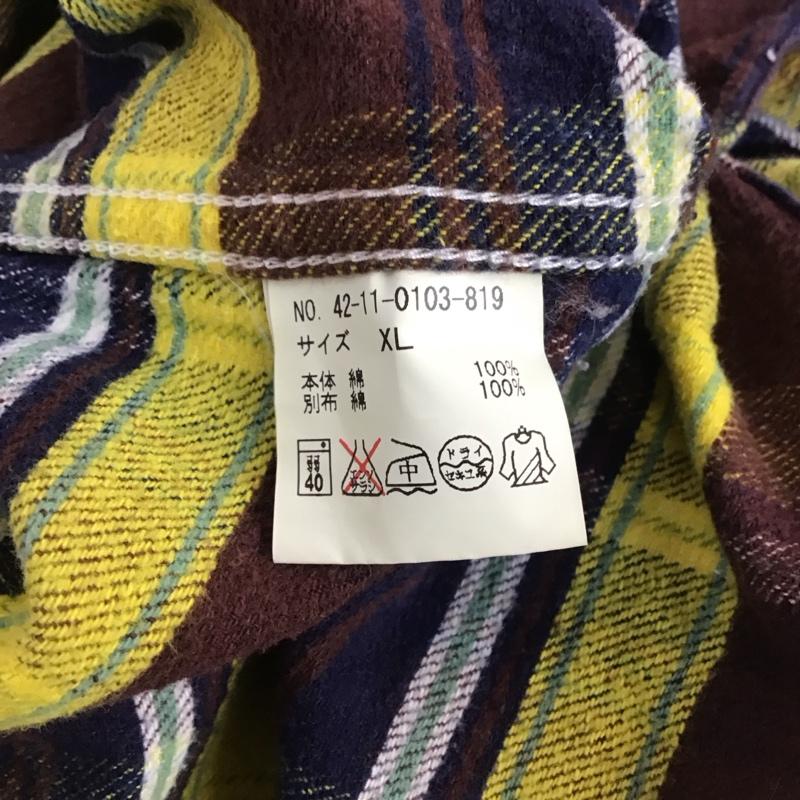 ビームス ハート BEAMS HEART シャツ、ブラウス 長袖 長袖シャツ チェックシャツ カラーシャツ XL チェック マルチカラー / マルチカラー / メンズ USED 古着 中古 10141468