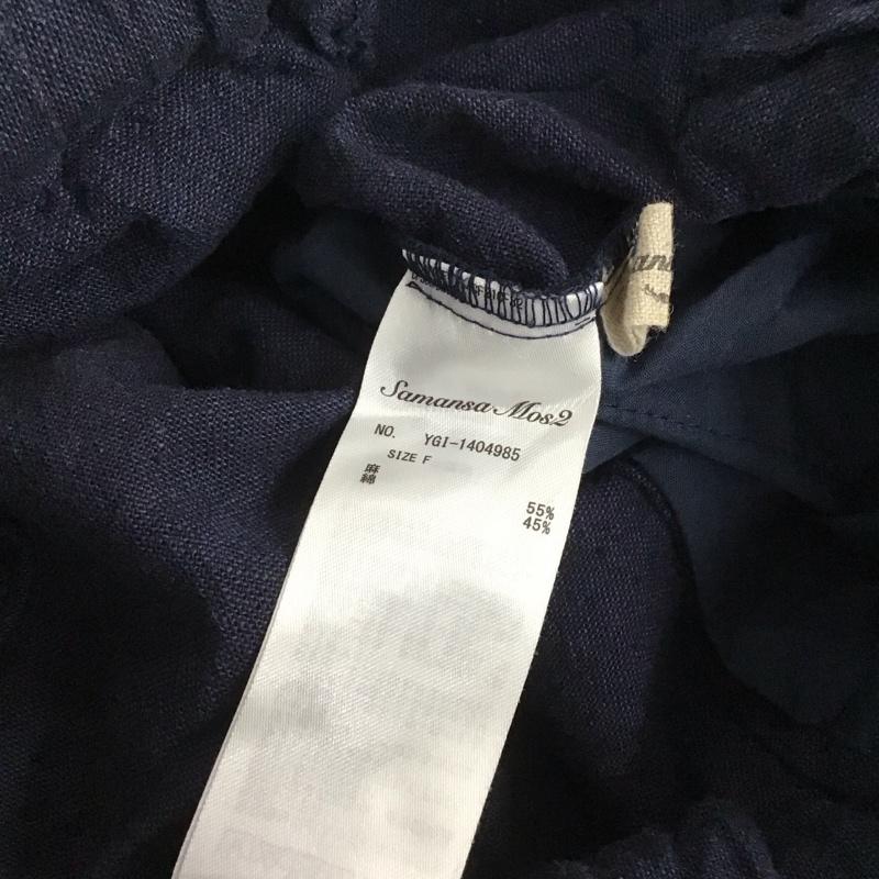 サマンサモスモス Samansa Mos2 パンツ スラックス FREE 無地 紺 / ネイビー / レディース USED 古着 中古 10143466