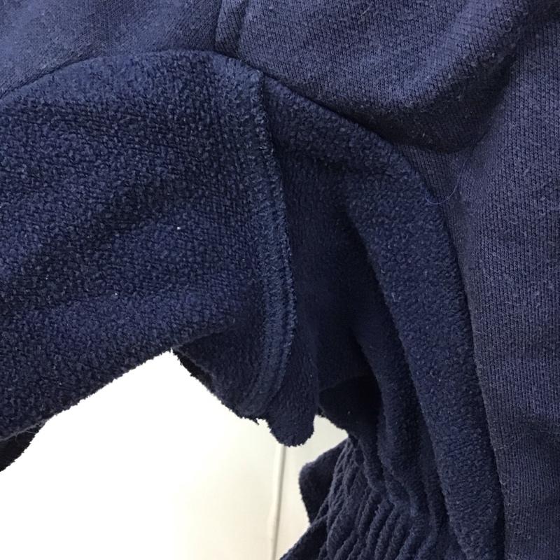 ナイキ NIKE トレーナー 長袖 リメイク スウェット XL ロゴ、文字 紺 / ネイビー / レディース USED 古着 中古 10113663