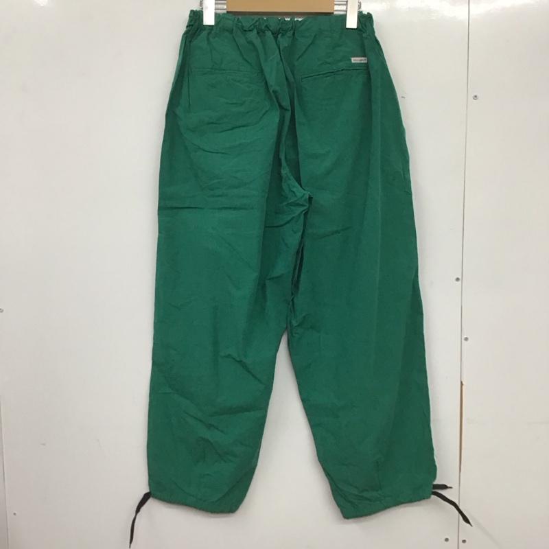 ニコアンド niko and... パンツ ワークパンツ、ペインターパンツ T214DL01AD ワイドバルーンパンツ M 無地 緑 / グリーン / レディース USED 古着 中古 10137252