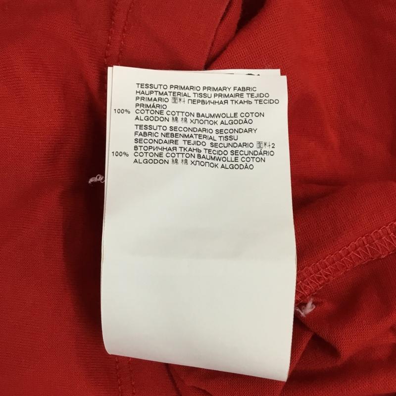 ディースクエアード DSQUARED2 Tシャツ 半袖 半袖カットソー プリントTシャツ クルーネックカットソー XL ロゴ、文字 赤 / レッド /  メンズ USED 古着 中古 10108946