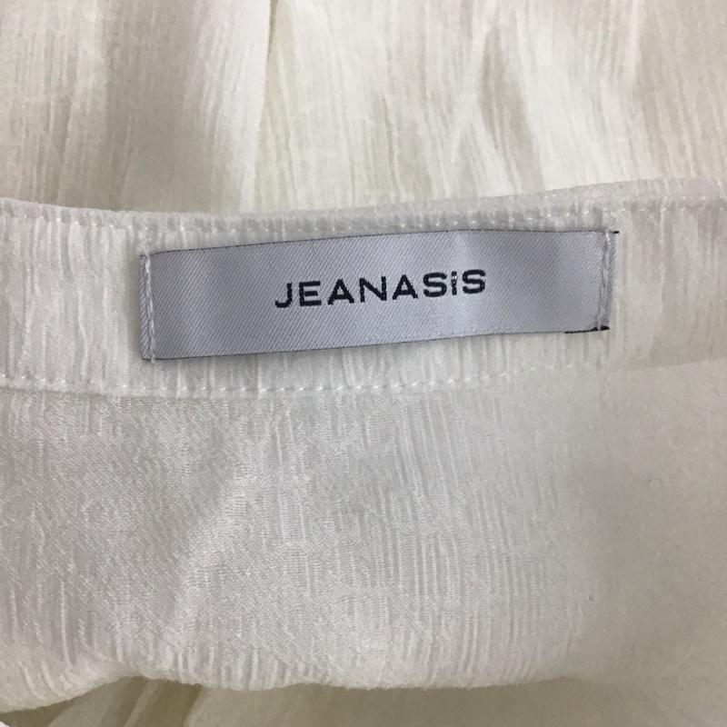 ジーナシス JEANASIS シャツ、ブラウス 長袖 JS064211MC ビッグカラー FREE 無地 白 / ホワイト / レディース USED 古着 中古 10111439