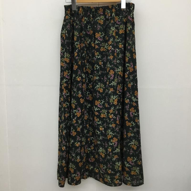 アースミュージックアンドエコロジー earth music&ecology スカート ロングスカート FREE 花柄 緑 / グリーン / レディース USED 古着 中古 10137713