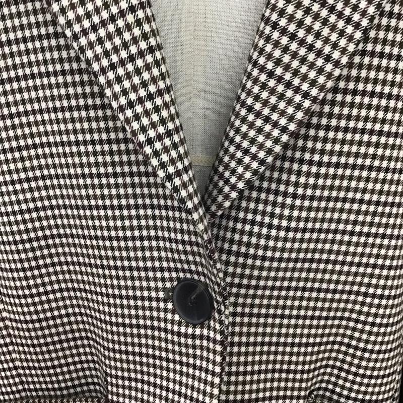 ザラ ZARA ジャケット、上着 ジャケット、ブレザー 2010 705 050 テーラードジャケット M チェック 黒 / ブラック / X 茶 / ブラウン / X カーキ / カーキ / X アイボリー / アイボリー / レディース USED 古着 中古 10108575