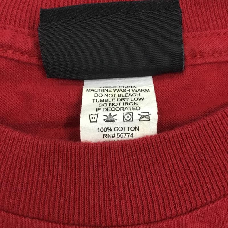 サンタクルーズ SANTA CRUZ Tシャツ 半袖 半袖カットソー プリントTシャツ クルーネックカットソー NHSボディ 90S 00S L ロゴ、文字 赤 / レッド / メンズ USED 古着 中古 10106473