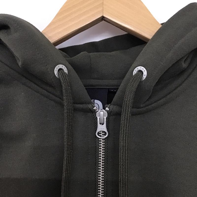 ザノースフェイス THE NORTH FACE パーカー 長袖 nt62232 スクエアロゴフルジップパーカー スウェットパーカー M ロゴ、文字 カーキ / カーキ / メンズ USED 古着 中古 10132268