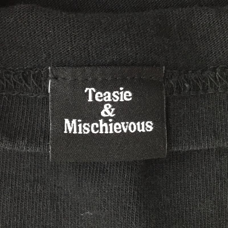 フォーピーエーアールメディアゲリラ FPARMEDIAGUERRILLA Tシャツ 長袖 FORTY PERCENTS AGAINST RIGHTS Media Guerrilla FPAR クルーネック アームプリント 4号 ロゴ、文字 X プリント 黒 / ブラック / メンズ USED 古着 中古 10128190