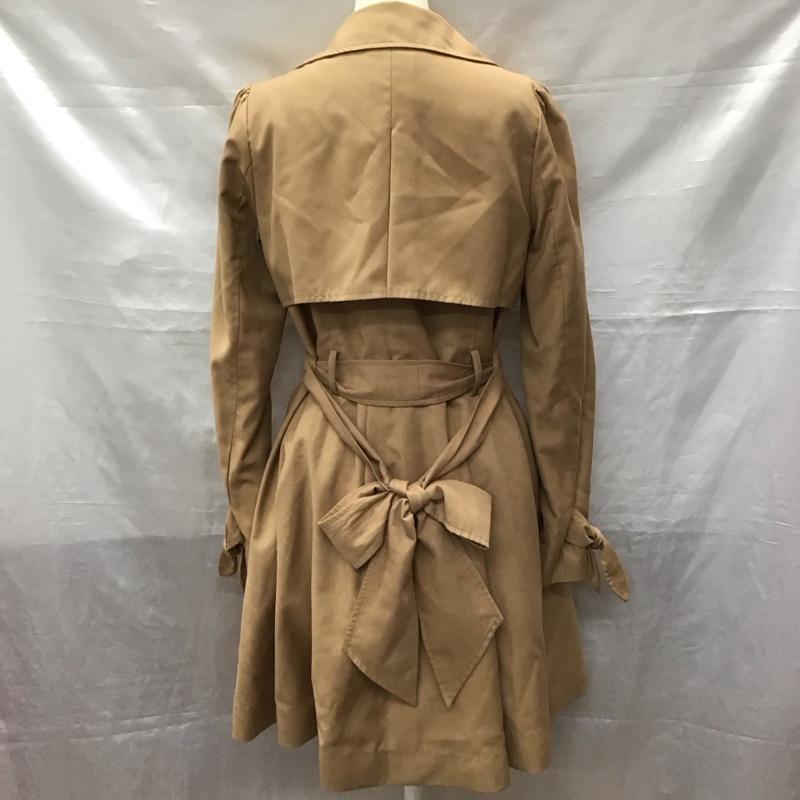 ダズリン dazzlin コート トレンチコート 021610000102 Aラインコート M 無地 茶 / ブラウン / レディース USED 古着 中古 10123425