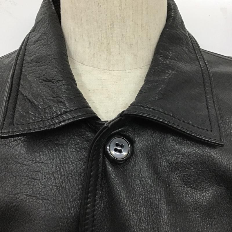 古着 USED コート コート一般 レザー L 無地 黒 / ブラック / メンズ USED 古着 中古 10105977