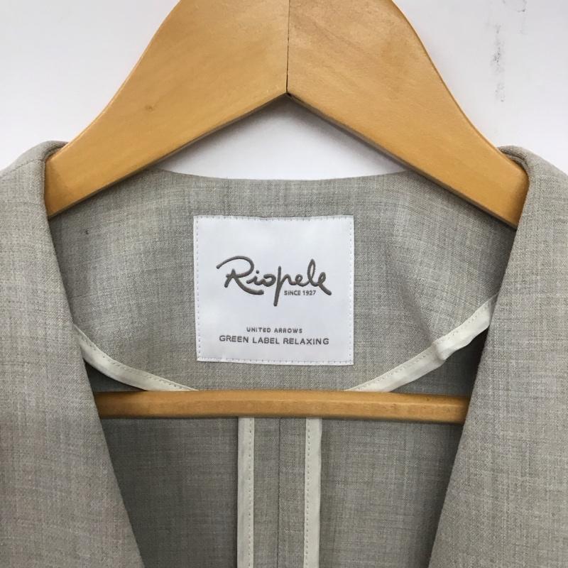 ユナイテッドアローズグリーンレーベルリラクシング UNITED ARROWS green label relaxing ジャケット、上着 ジャケット、ブレザー 3522-165-1296 リオペルジャケット 34 無地 灰 / グレー / レディース USED 古着 中古 10139342