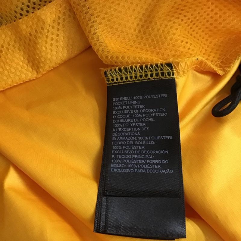 ザノースフェイス THE NORTH FACE ジャケット、上着 ジャケット、ブレザー nf0a4qz7 ジップアップジャケット ナイロンパーカー アウター XL ロゴ、文字 黒 / ブラック / X 黄 / イエロー / メンズ USED 古着 中古 10133613
