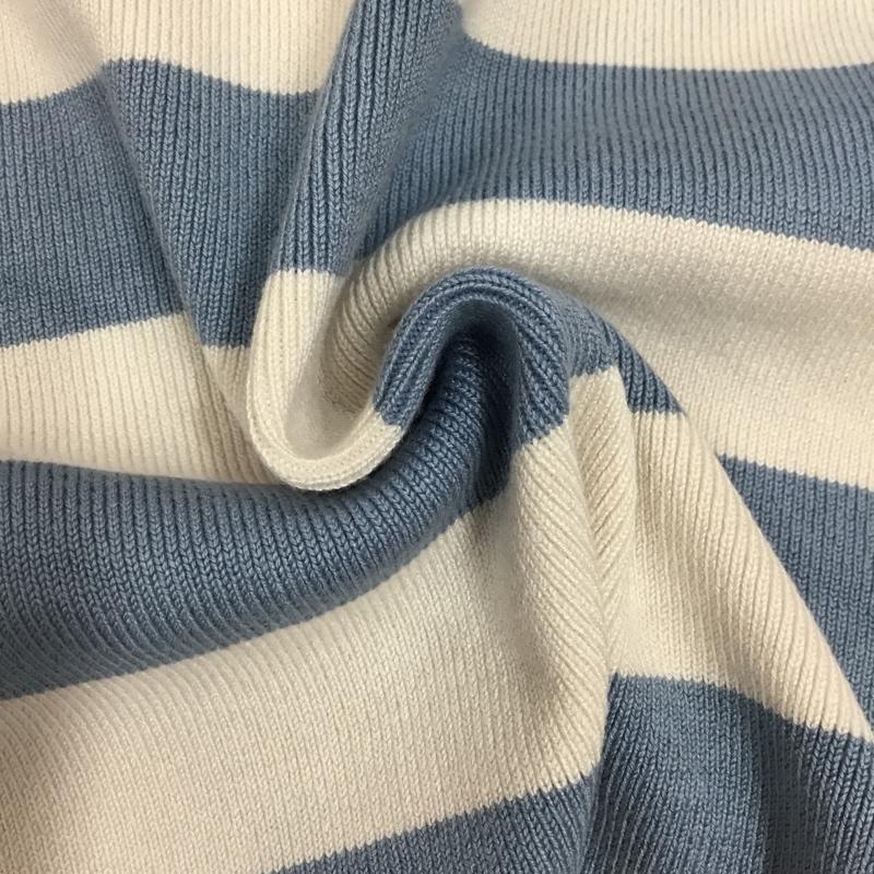 ザラ ZARA タンクトップ タンクトップ 3519 030 080 クロップド丈 ニット M ボーダー柄 アイボリー / アイボリー / X 水色 / ライトブルー / レディース USED 古着 中古 10118999