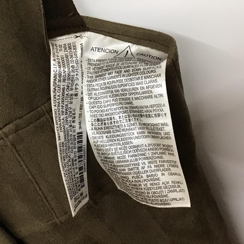 ザラ ZARA ジャンパースカート ジャンパースカート 3046/725/832 フェイクスエード ジャンパースカート XS 無地 茶 / ブラウン / レディース USED 古着 中古 10130508