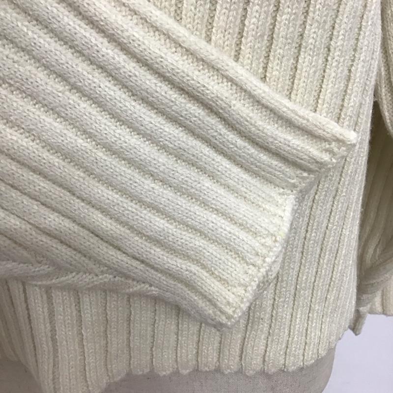 ロペピクニック ROPE  PICNIC ニット、セーター 長袖 GDM-53100-B クロップドリブ切り替えニット 38 無地 アイボリー / アイボリー /  レディース USED 古着 中古 10107972