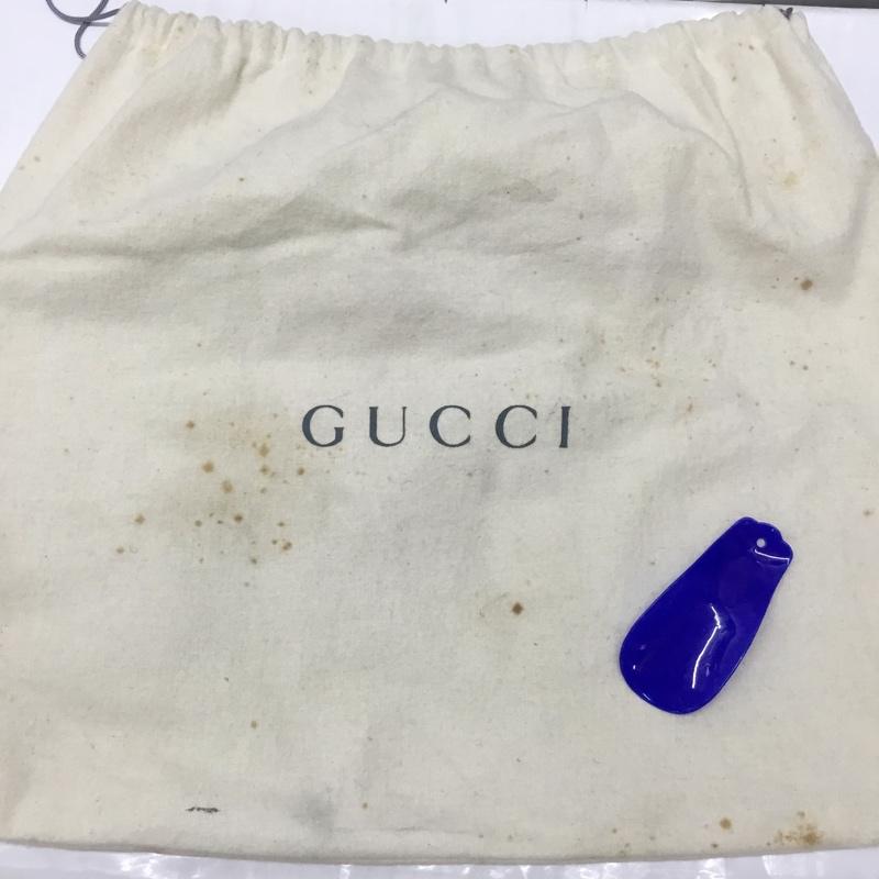 グッチ GUCCI 革靴 革靴 111 5235 レザー レースアップ 43 無地 黒 / ブラック / メンズ USED 古着 中古 10110533