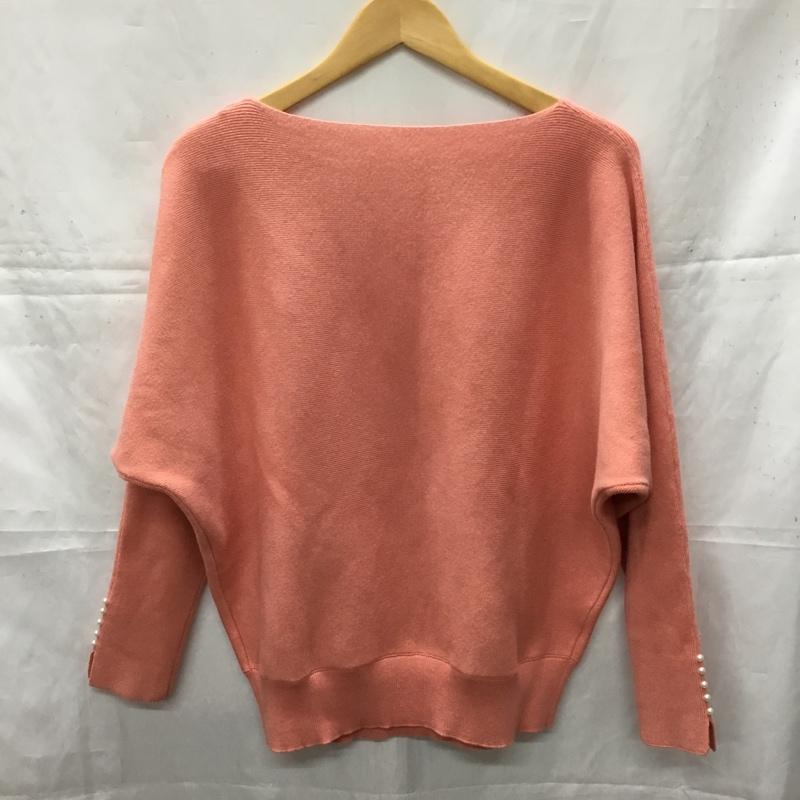 ロペピクニック ROPE  PICNIC ニット、セーター 長袖 40 無地 桃 / ピンク /  レディース USED 古着 中古 10110577
