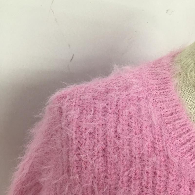 ザラ ZARA ニット、セーター 長袖 長袖ニットカットソー クルーネックカットソー セーター S 無地 桃 / ピンク / レディース USED 古着 中古 10118527