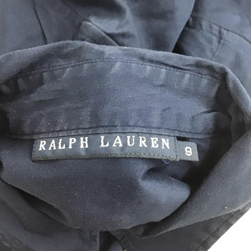 ラルフローレン RALPHLAUREN シャツ、ブラウス 半袖 半袖シャツ カラーシャツ 半袖カットソー ロゴ、文字 紺 / ネイビー / レディース USED 古着 中古 10124061