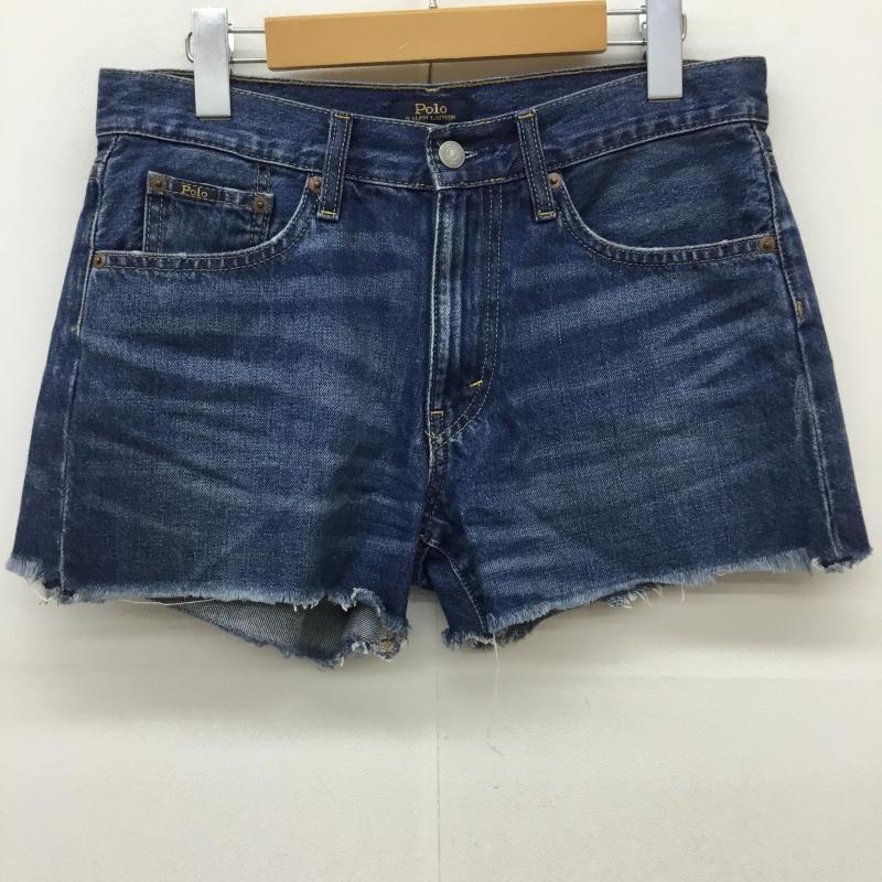 ポロラルフローレン POLO RALPH LAUREN パンツ ショートパンツ 27インチ 無地 インディゴ / インディゴ / レディース USED 古着 中古 10139669