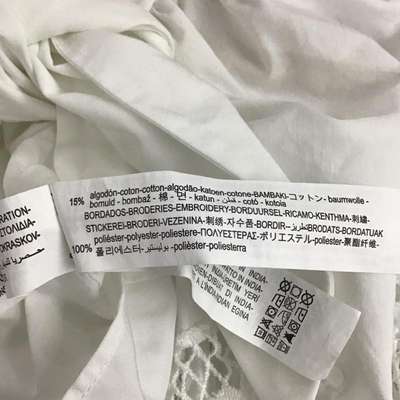 ザラ ZARA シャツ、ブラウス 半袖 S 無地 白 / ホワイト / レディース USED 古着 中古 10136626