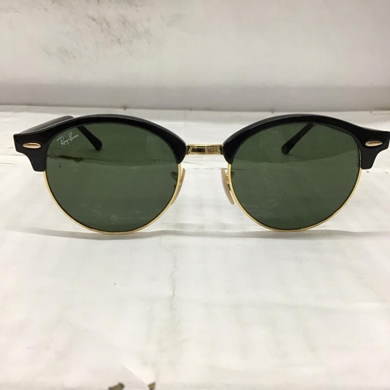 レイバン Ray-Ban めがね・サングラス サングラス RB4246 901 CLUBROUND CLASSIC ロゴ、文字 黒 / ブラック / メンズ USED 古着 中古 10114316
