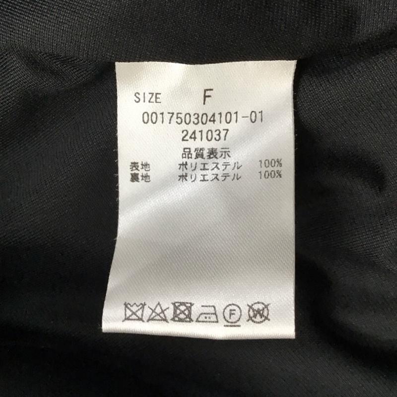 マーキュリーデュオ MERCURYDUO ワンピース ひざ丈スカート 001750304101-01 長袖 FREE 無地 黒 / ブラック / レディース USED 古着 中古 10114456