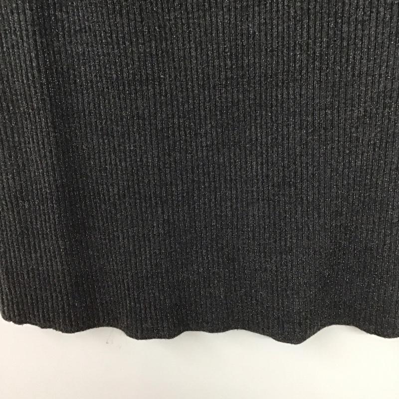 ニコアンド niko and... スカート ロングスカート NKN36526RM リブニットスカート ラメ M 無地 黒 / ブラック / レディース USED 古着 中古 10138976