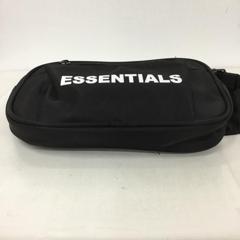 エッセンシャルズ ESSENTIALS ウエストバッグ ウエストバッグ ウエストポーチ ロゴ、文字 黒 / ブラック / メンズ USED 古着 中古 10130245