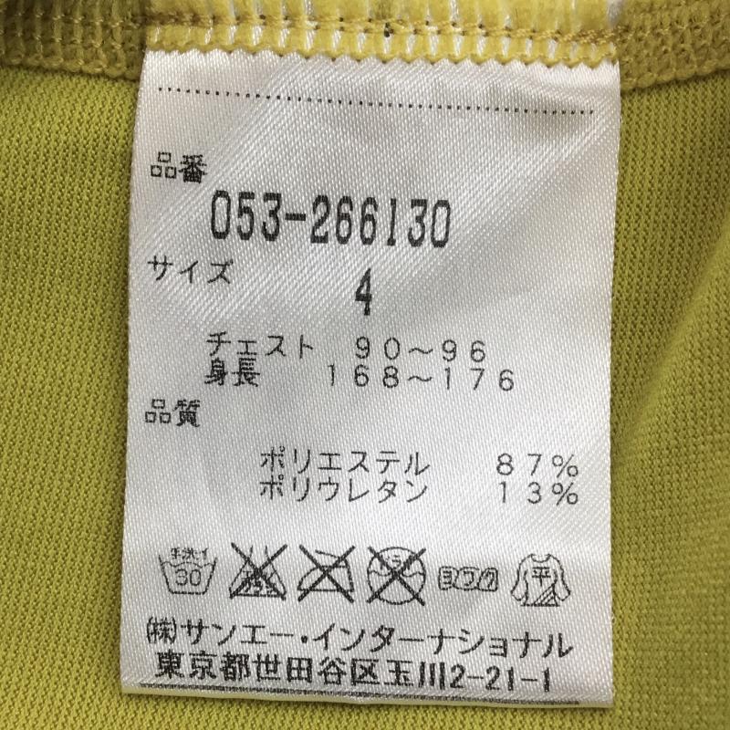 パーリーゲイツ PEARLY GATES カットソー 長袖 フレサーモ 053-266130 4 ロゴ、文字 マスタード / マスタード / メンズ USED 古着 中古 10137751