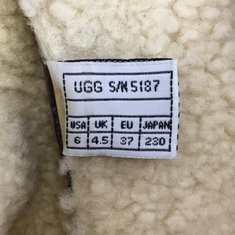 アグ UGG ブーツ ロングブーツ 5187 Dunwich ボア 23cm 23.0cm ロゴ、文字 茶 / ブラウン / レディース USED 古着 中古 10103615