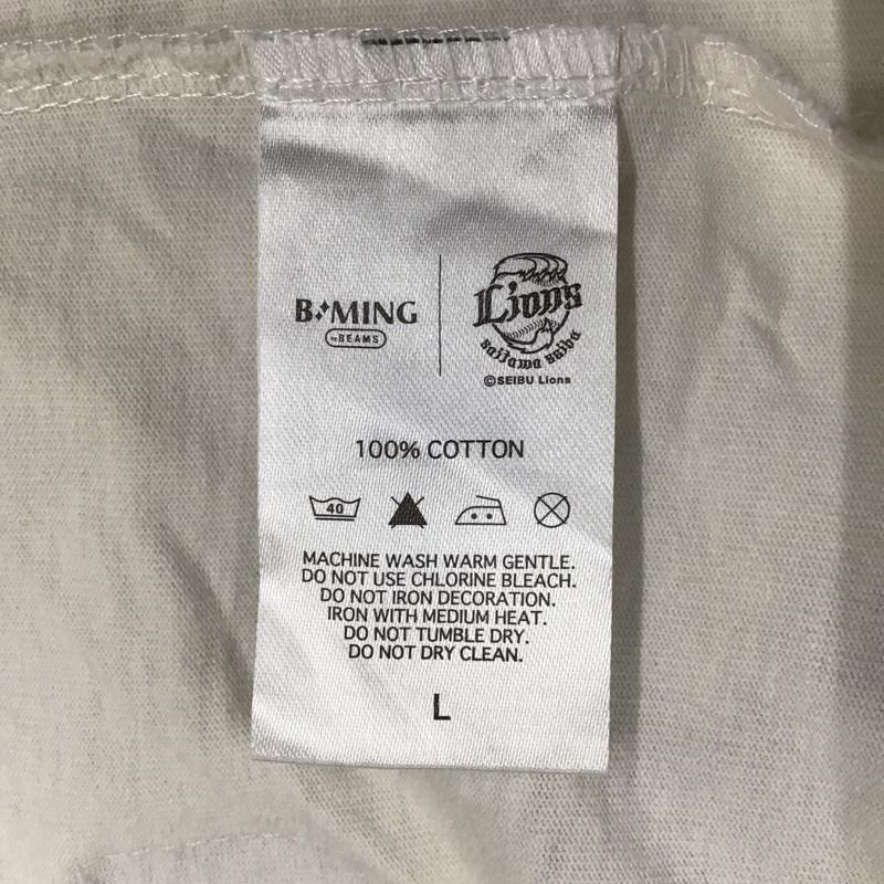 ビーミング バイ ビームス B:MING by BEAMS Tシャツ 半袖 半袖カットソー プリントTシャツ クルーネックカットソー lions L ロゴ、文字 白 / ホワイト / メンズ USED 古着 中古 10116179