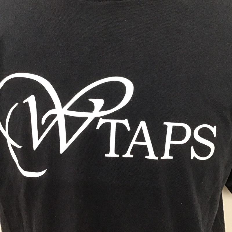 ダブルタップス WTAPS Tシャツ 半袖 半袖カットソー プリントTシャツ クルーネックカットソー ロゴ、文字 紺 / ネイビー / メンズ USED 古着 中古 10112483