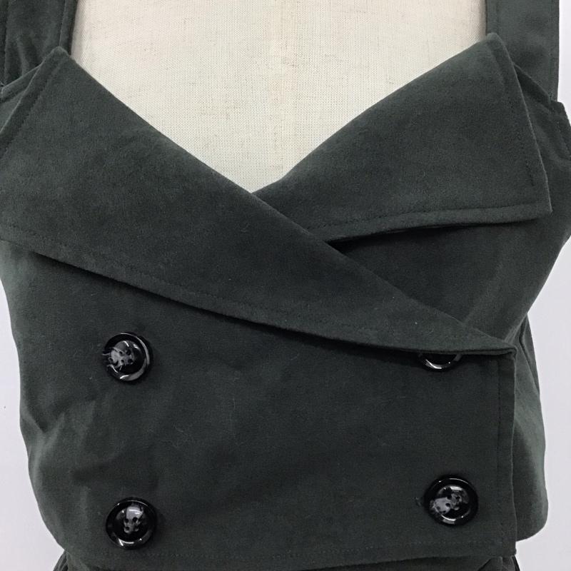 セシルマクビー CECIL McBEE セットアップ セットアップ ビスチェ スカート M 無地 カーキ / カーキ / レディース USED 古着 中古 10112633