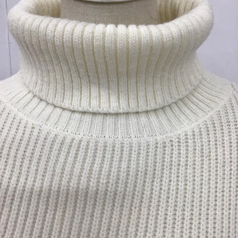 ロペピクニック ROPE PICNIC ニット、セーター 長袖 タートルネック 38 無地 白 / ホワイト / レディース USED 古着 中古 10123608