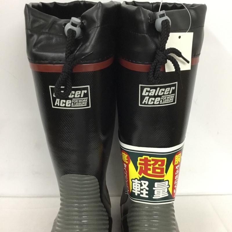 古着 USED シューズ シューズ カルサーエース 安全長靴 作業用長靴 福山ゴム LL LL ロゴ、文字 黒 / ブラック / メンズ USED 古着 中古 10128217