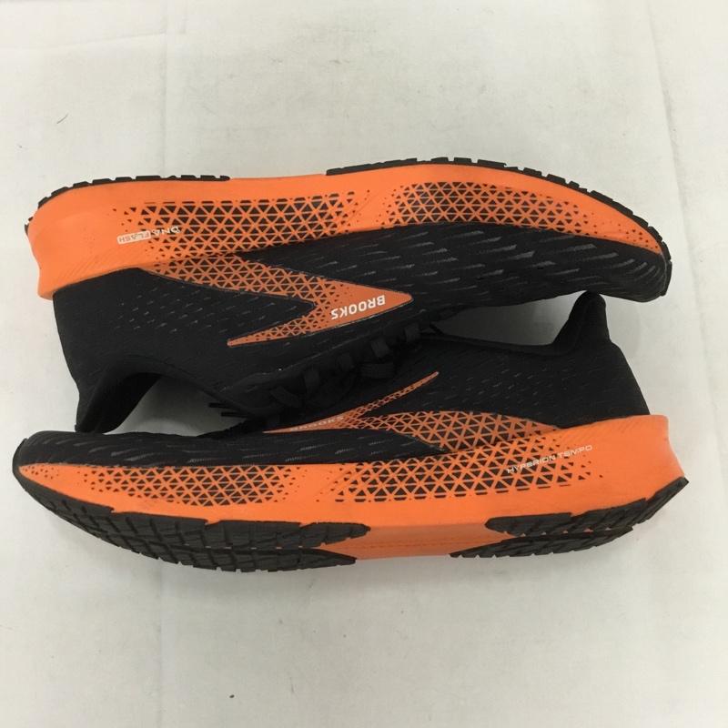 ブルックス BROOKS スニーカー スニーカー 1103391D064 ランニングシューズ ハイペリオンテンポ 29cm 29.0cm ロゴ、文字 黒 / ブラック / X 橙 / オレンジ / メンズ USED 古着 中古 10133897