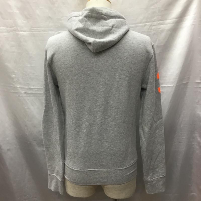 ポロラルフローレン POLO RALPH LAUREN パーカー 長袖 長袖パーカー フード付きパーカー プリントスウェット トレーナー プルオーバー XS ロゴ、文字 灰 / グレー /  メンズ USED 古着 中古 10120086