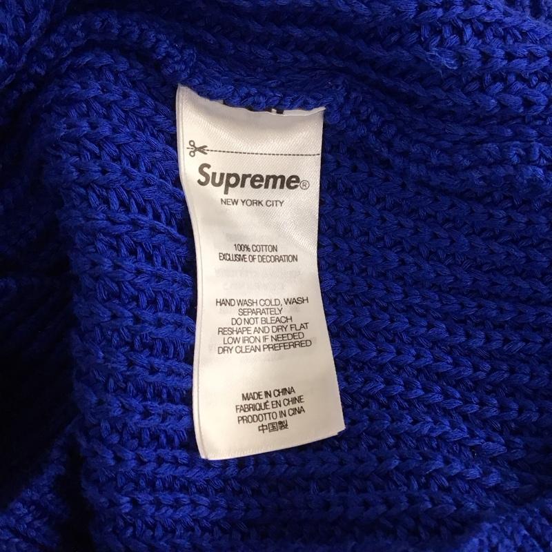 シュプリーム Supreme ニット、セーター 長袖 23FW スモールボックスロゴセーターロイヤルブルー 長袖ニットカットソー L ロゴ、文字 青 / ブルー / メンズ USED 古着 中古 10115364