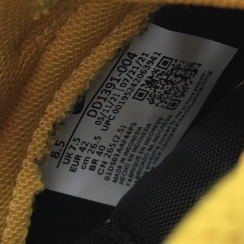 ナイキ NIKE スニーカー スニーカー DD1391-004 Dunk Low Championship Goldenrod 26.5cm ロゴ、文字 黒 / ブラック / X 黄 / イエロー / メンズ USED 古着 中古 10141696