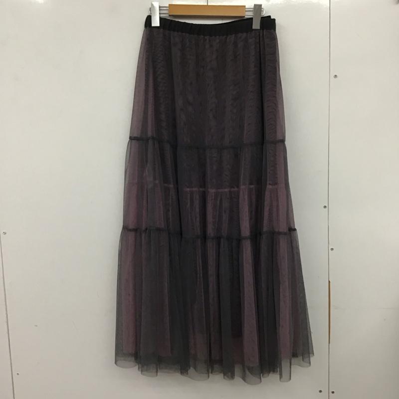 ページボーイ PAGEBOY スカート ロングスカート pb450001ts レイヤードチュールスカート ロングスカート フレアスカート FREE 無地 紫 / パープル /  レディース USED 古着 中古 10133033