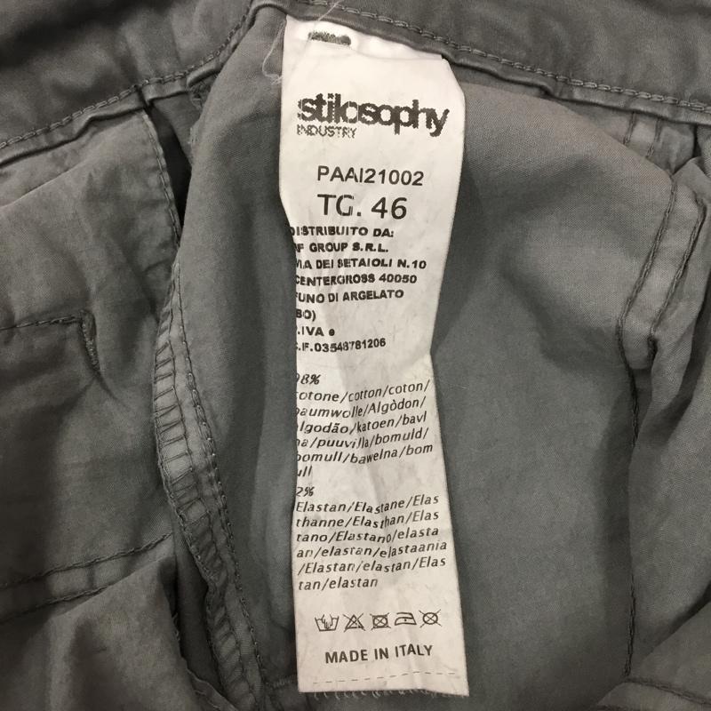 古着 USED パンツ チノパン チノパン カジュアルパンツ ワイドパンツ ストレートパンツ 46 無地 灰 / グレー / メンズ USED 古着 中古 10119408