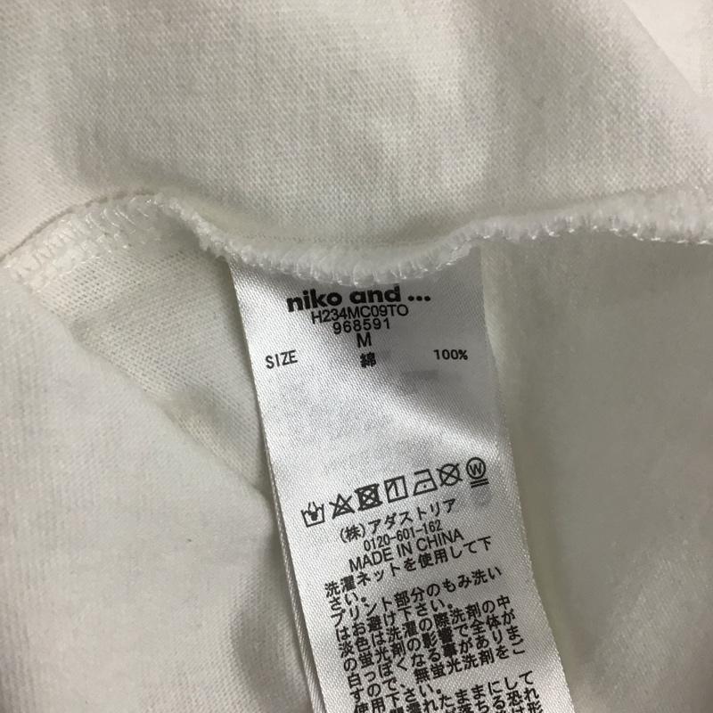ニコアンド niko and... Tシャツ 長袖 アニマルモチーフプリントロンT M プリント 白 / ホワイト / メンズ USED 古着 中古 10122210