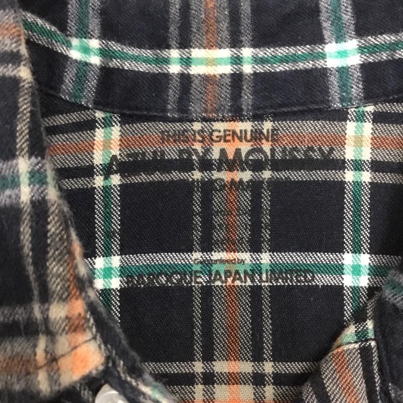 アズールバイマウジー AZUL BY MOUSSY シャツ、ブラウス 長袖 2504A130-1130 ウエスタンシャツ M チェック 紺 / ネイビー / X 白 / ホワイト / X 橙 / オレンジ / X 緑 / グリーン / レディース USED 古着 中古 10118494