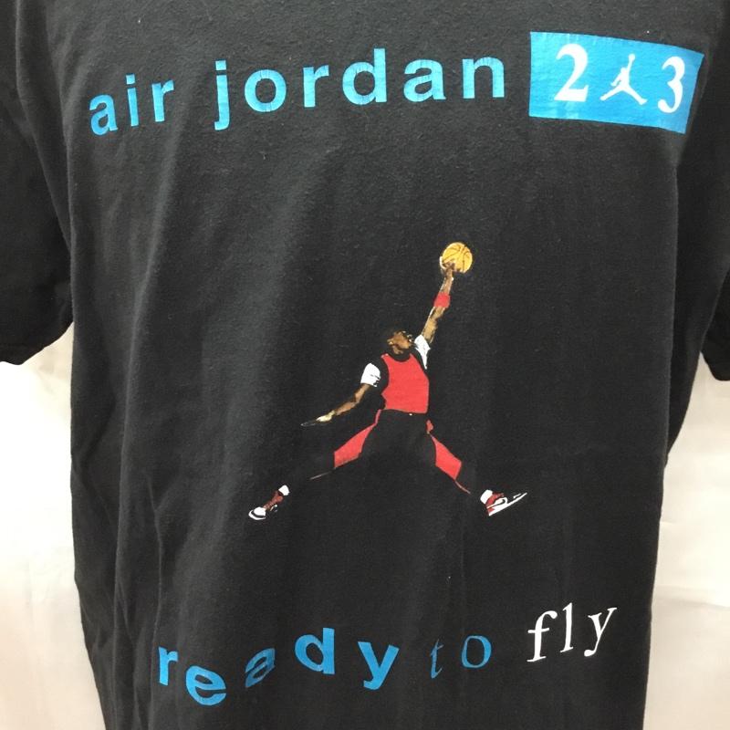 エアジョーダン AIR JORDAN Tシャツ 半袖 半袖カットソー プリントTシャツ クルーネックカットソー 古着 スポーツウェア L プリント 黒 / ブラック / メンズ USED 古着 中古 10108238