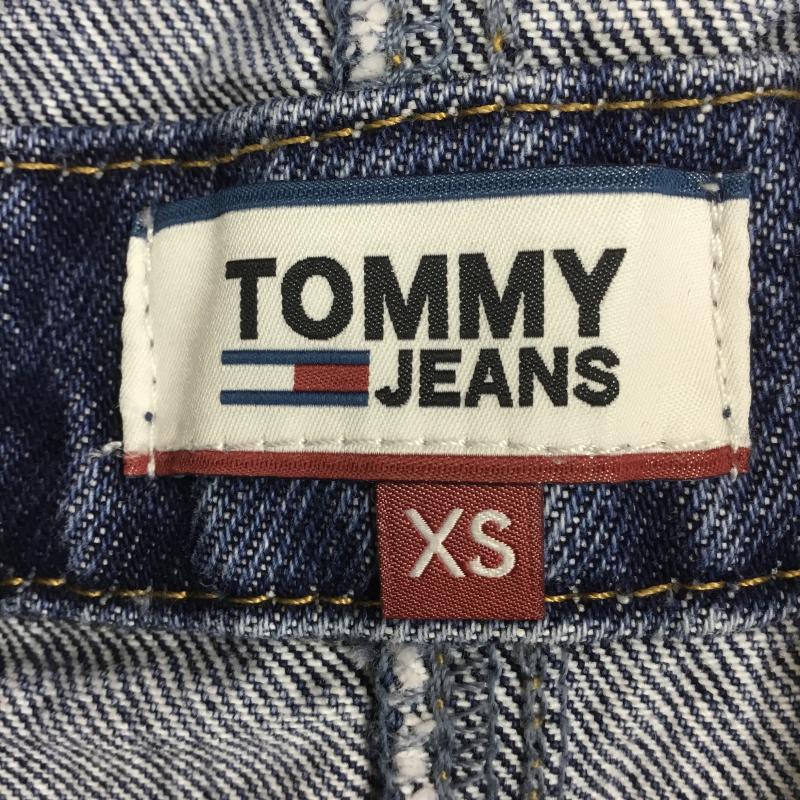 トミー ジーンズ TOMMY JEANS ワンピース ミニスカート XS ロゴ、文字 インディゴ / インディゴ /  レディース USED 古着 中古 10133593