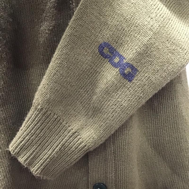 コムデギャルソン COMME des GARCONS カーディガン 長袖 sz-n006 厚手カーディガン 前開きカーディガン 長袖ニットカーディガン XL 無地 カーキ / カーキ / メンズ USED 古着 中古 10122686