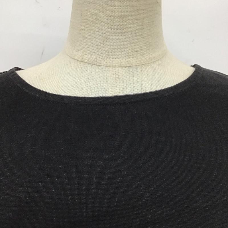 ミスティウーマン mysty woman カットソー 半袖 MW060866MP チュール FREE 無地 黒 / ブラック /  レディース USED 古着 中古 10109531