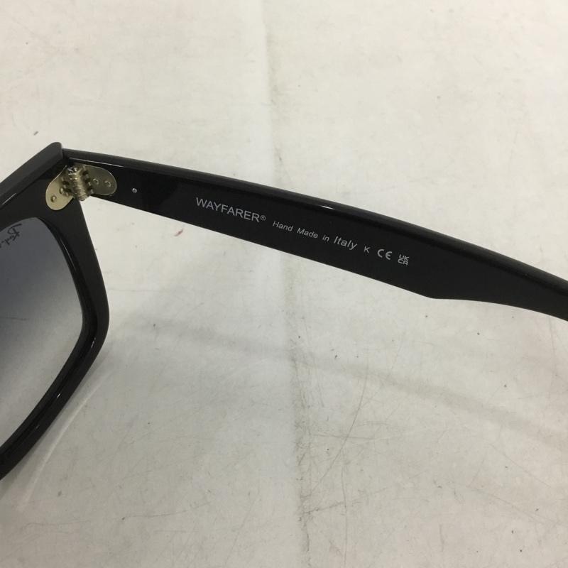 レイバン Ray-Ban めがね・サングラス サングラス RB2140-F ORIGINAL WAYFARER CLASSIC グラデーション 箱有 ロゴ、文字 黒 / ブラック / X 青 / ブルー / メンズ USED 古着 中古 10138848